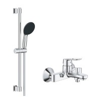 Смеситель для ванной Grohe BauLoop/23603000+душевая стойка Vitalio Start/26951001 (CV037229)