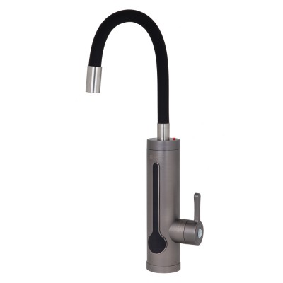 Проточный кран-водонагреватель SDR-G8TR-Grey (термопредохранитель)(гибкий излив)(3,3 кВт)(датчик темп.) Проточный кран-водонагреватель SDR-G8TR-Grey (термопредохранитель)(гибкий излив)(3,3 кВт)(датчик темп.)