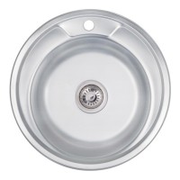 Кухонна мийка Lidz 490-A 0,6 мм Decor