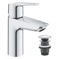 Смеситель для раковины Grohe QuickFix Start S-Size 23550002 с донным клапаном