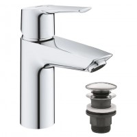 Смеситель для раковины Grohe QuickFix Start S-Size 23551002 с донным клапаном