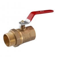 Кран-американка STA 1 1/4" ВЗ PN25 ручка, латунний