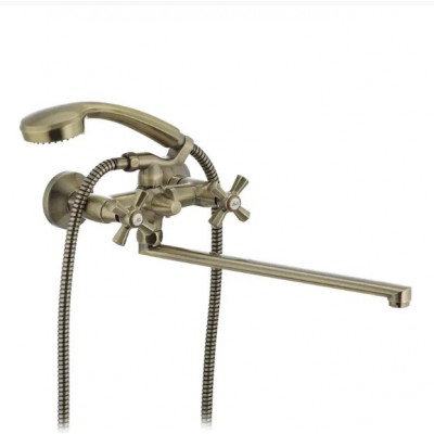 Змішувач для ванни MIXXUS PREMIUM RETRO BRONZE-140 MI1651 довгий вилив