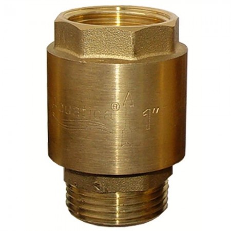  Клапан Aquatica 779645. Клапан обратный 1"Mx1"F (латунь).