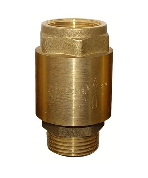 Клапан Aquatica 779655. Клапан обратный 1"Mx1"F (латунь) euro.
