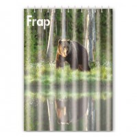 Текстильная шторка для ванны Frap F8608 природа