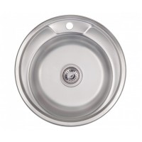 Кухонна мийка Lidz 490-A Satin 0,6 мм (LIDZ490A06SAT)