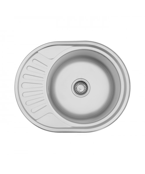Кухонна мийка Kroner KRP Satin-5745 (0,8 мм)