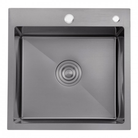 Кухонная мойка Kroner KRP Schwarze - 4545HM PVD (3.0/1.0 мм)