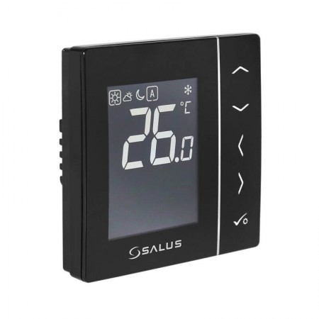 Термостат цифровий Salus VS35B з екраном LCD 230 В чорний