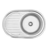 Кухонна мийка Kroner KRP Satin-7750 (0,8 мм)