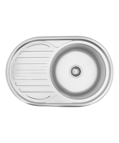 Кухонна мийка Kroner KRP Satin-7750 (0,8 мм)