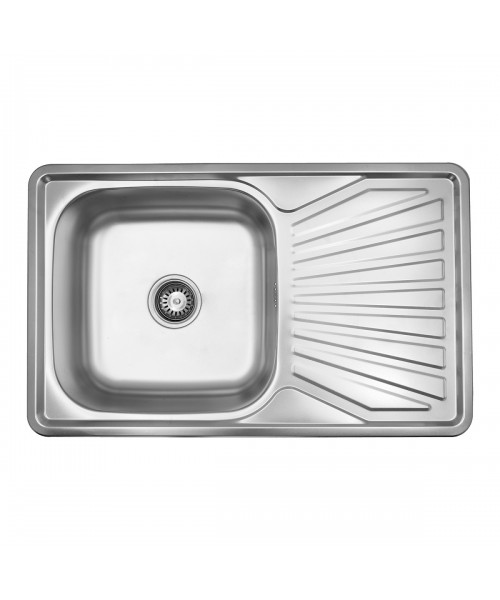 Кухонна мийка Kroner KRP Satin-7848 (0,8 мм)