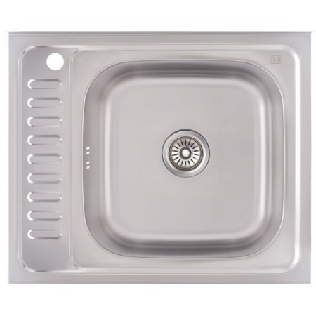 Кухонна мийка Lidz 6050-R Decor 0,6 мм (LIDZ6050R06DEC)