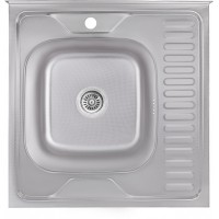 Кухонна мийка Lidz 6060-L Decor 0,6 мм (LIDZ6060LDEC06)