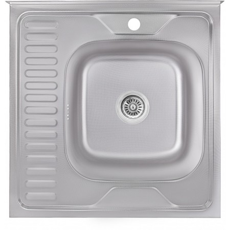 Кухонна мийка Lidz 6060-R Decor 0,6 мм (LIDZ6060RDEC06)