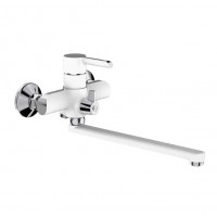 Білий змішувач для ванни з душем MIXXUS PREMIUM EDEM 006 EURO WHITE MI5846