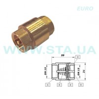 Клапан STA Євро, зворотний, латунний Ду 1/2"