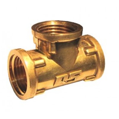Тройник STA латунный, усиленный 1/2" ВВВ. Тройник STA латунный, усиленный 1/2" ВВВ.