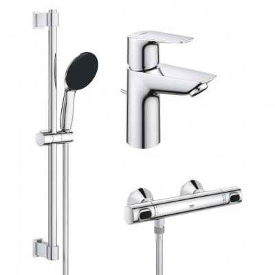 Комплект смесителей для душа с термостатом Grohe QuickFix UA202503TS Комплект смесителей для душа с термостатом Grohe QuickFix UA202503TS