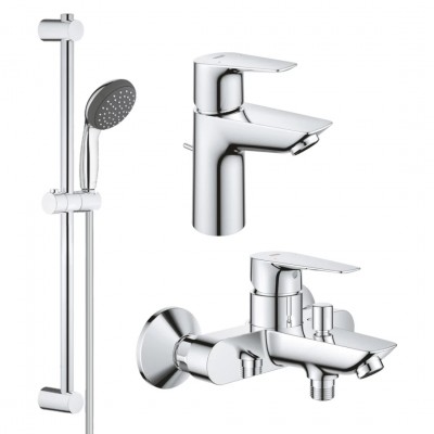 Набор смесителей 3 в 1 для ванной комнаты Grohe QuickFix StartEdge S-Size UA202501SQ Набор смесителей 3 в 1 для ванной комнаты Grohe QuickFix StartEdge S-Size UA202501SQ