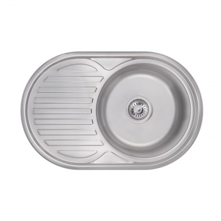 Кухонна мийка Lidz 7750 Satin 0,6 мм (LIDZ775006SAT)