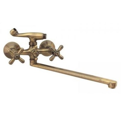 Смеситель для ванны HAIBA DOMINOX 140 EURO BRONZE