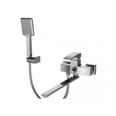 Смеситель для ванны с длинным изливом Koer KB-42007-01 KR3456 хром