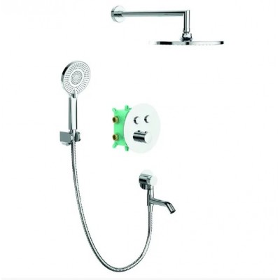 Встраиваемая душевая система с термостатом Koer KB-67012-01 KR4728 хром Встраиваемая душевая система с термостатом Koer KB-67012-01 KR4728 хром
