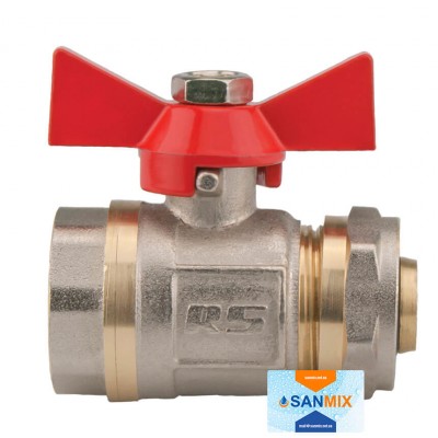 Кран шаровый с внутренней резьбой для металлопластиковых труб Sanlux 20*3/4" Кран шаровый с внутренней резьбой для металлопластиковых труб Sanlux 20*3/4"