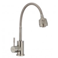 Смеситель для кухни с гибким изливом MIXXUS SUS 011 SS0006 нержавеющая сталь