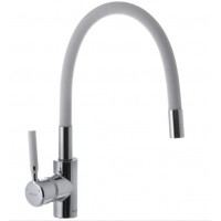 Кухонный смеситель с гибким изливом MIXXUS PREMIUM RIO 011 MI5814 белый