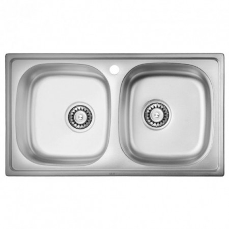 Мойка HAIBA 78x43 DOUBLE Decor