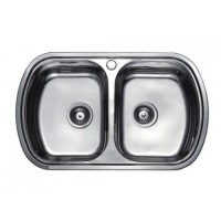 Мойка HAIBA 80x49 DOUBLE Decor