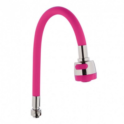 Гибкий излив для кухни Wezer WKC-058-ROSE RED розовый