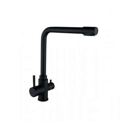 Смеситель кухонный под фильтр чёрный WEZER EKO4C-01-BLACK Смеситель кухонный под фильтр чёрный WEZER EKO4C-01-BLACK