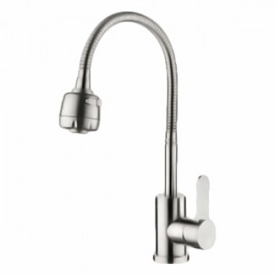 Смеситель для кухни ZERIX LR74304 нержавейка Смеситель для кухни ZERIX LR74304 нержавейка