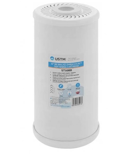 Картридж для умягчения воды USTM 4,5"х10" (ST10BB)