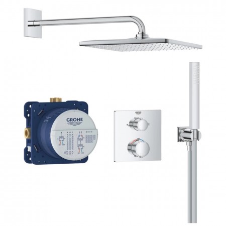 Душевая система скрытого монтажа термостатическая  Grohe QuickFix Precision Grohtherm Cube 34881000