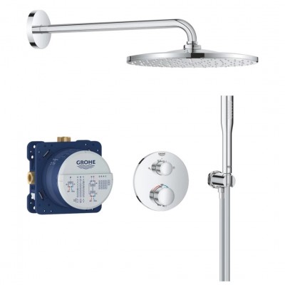 Душевая система скрытого монтажа термостатическая Grohe QuickFix Precision с Vitalio Rain Mono 310 34880000 Душевая система скрытого монтажа термостатическая Grohe QuickFix Precision с Vitalio Rain Mono 310 34880000