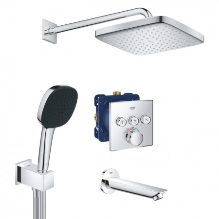 Душевая система скрытого монтажа термостатическая Grohe QuickFix SmartControl UA202802C3