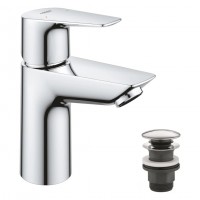 Смеситель для раковины Grohe QuickFix Start Edge S-Size с донным клапаном 24199001