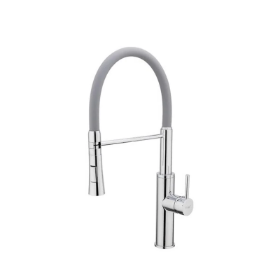 Смеситель для кухни Frap F4452-6 серый с гибким изливом Смеситель для кухни Frap F4452-6 серый с гибким изливом