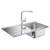Набор Grohe EX Sink 31573SD0 кухонная мойка K500 + смеситель Minta 32168000