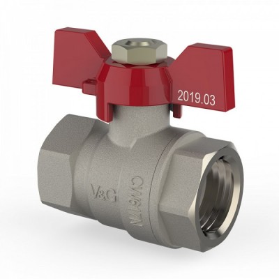 Кран шаровой 1/2 V&G Optima ВВ бабочка Кран шаровой 1/2 V&G Optima ВВ бабочка