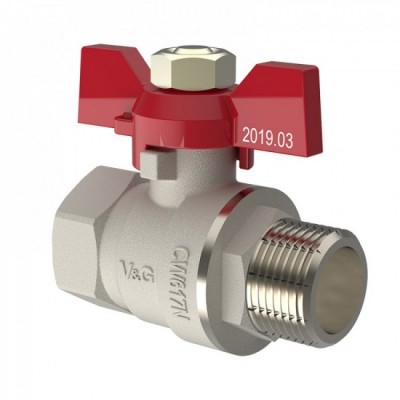 Кран шаровой 1 V&G Optima ВН бабочка Кран шаровой 1 V&G Optima ВН бабочка