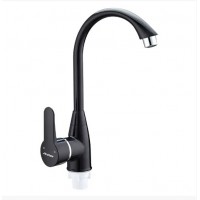 Чёрный смеситель для кухни Plamix Mario-011 Black PM0606