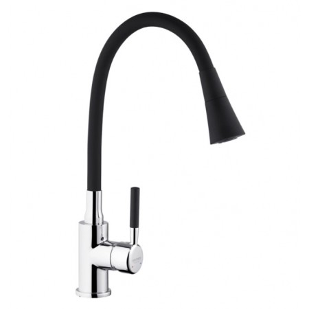 Смеситель для кухни с гибким изливом Kroner KRM Kuche - C132BLK