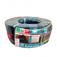Шланг для поливу 50 м 1/2 дюйма BLACK ROSE 3-шаровий армований HOSE ITALY UKR-211