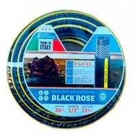 Шланг для поливу 30 м 1/2 дюйма BLACK ROSE 3-шаровий армований HOSE ITALY UKR-210